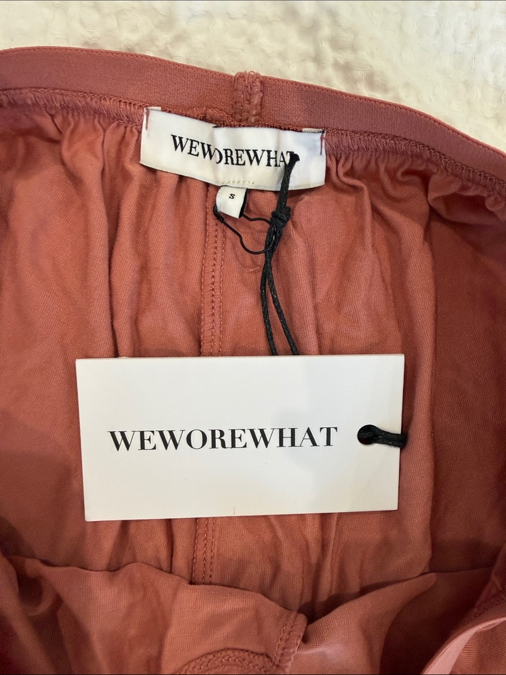 WeWoreWhat Rust Pink Elastic-Waist Lounge Shorts NWT - Picture 3 of 6